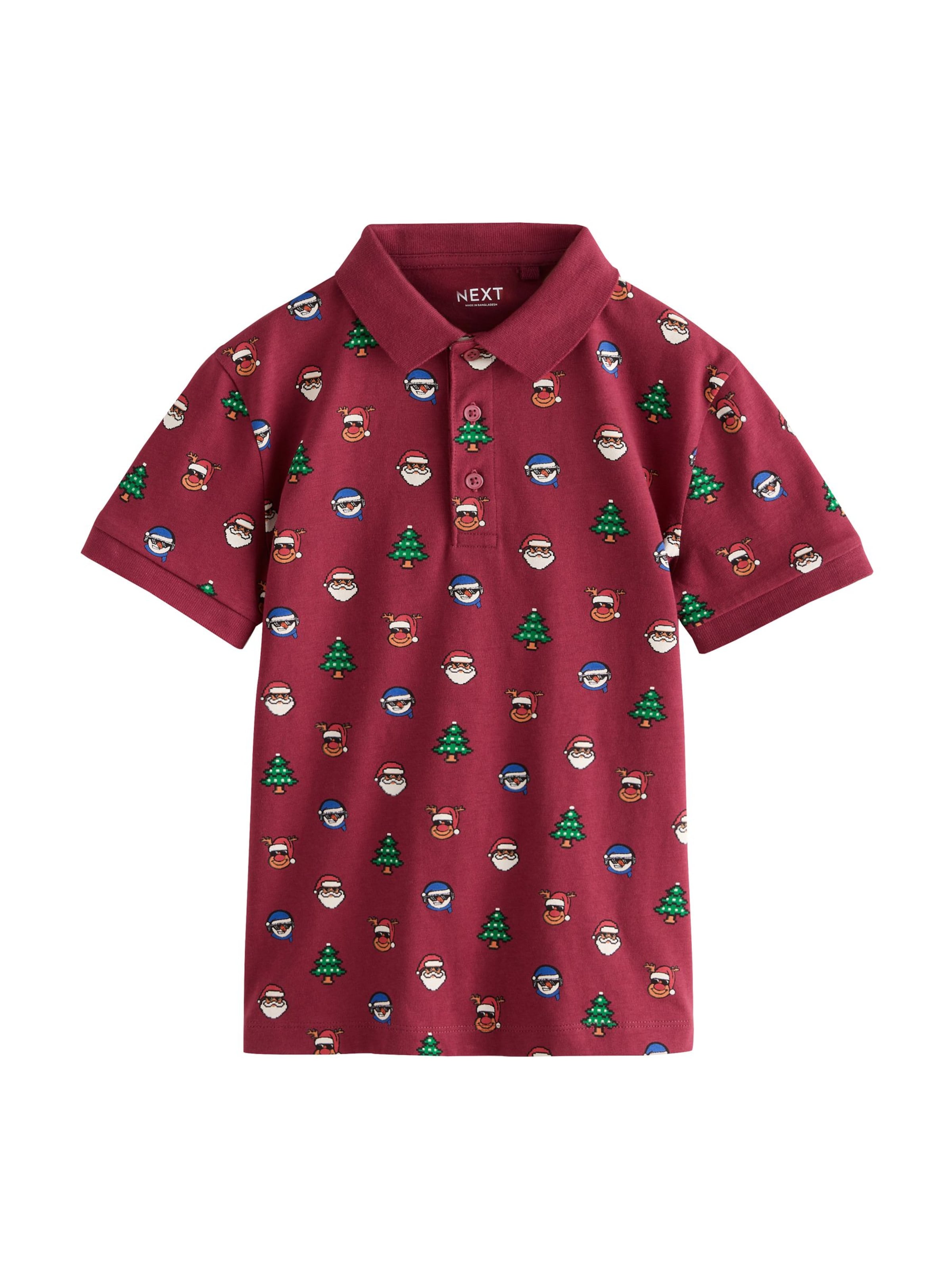 Next - Camiseta 'Christmas' en rojo: frente