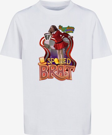 ABSOLUTE CULT T-Shirt 'Willy Wonka And The Chocolate Factory - Spoiled Brat' in Weiß: predná strana