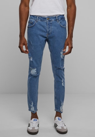 2Y Premium Slimfit Jeans in Blau: Vorderseite