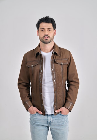 FREAKY NATION Преходно яке 'Tom' в кафяво: отпред