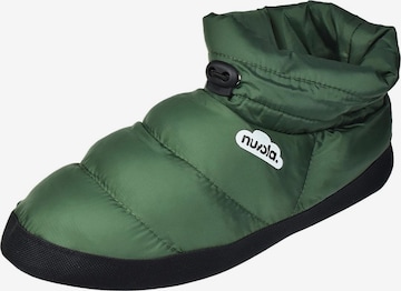 Nuvola. Slipper 'Boot Home' in Green: front