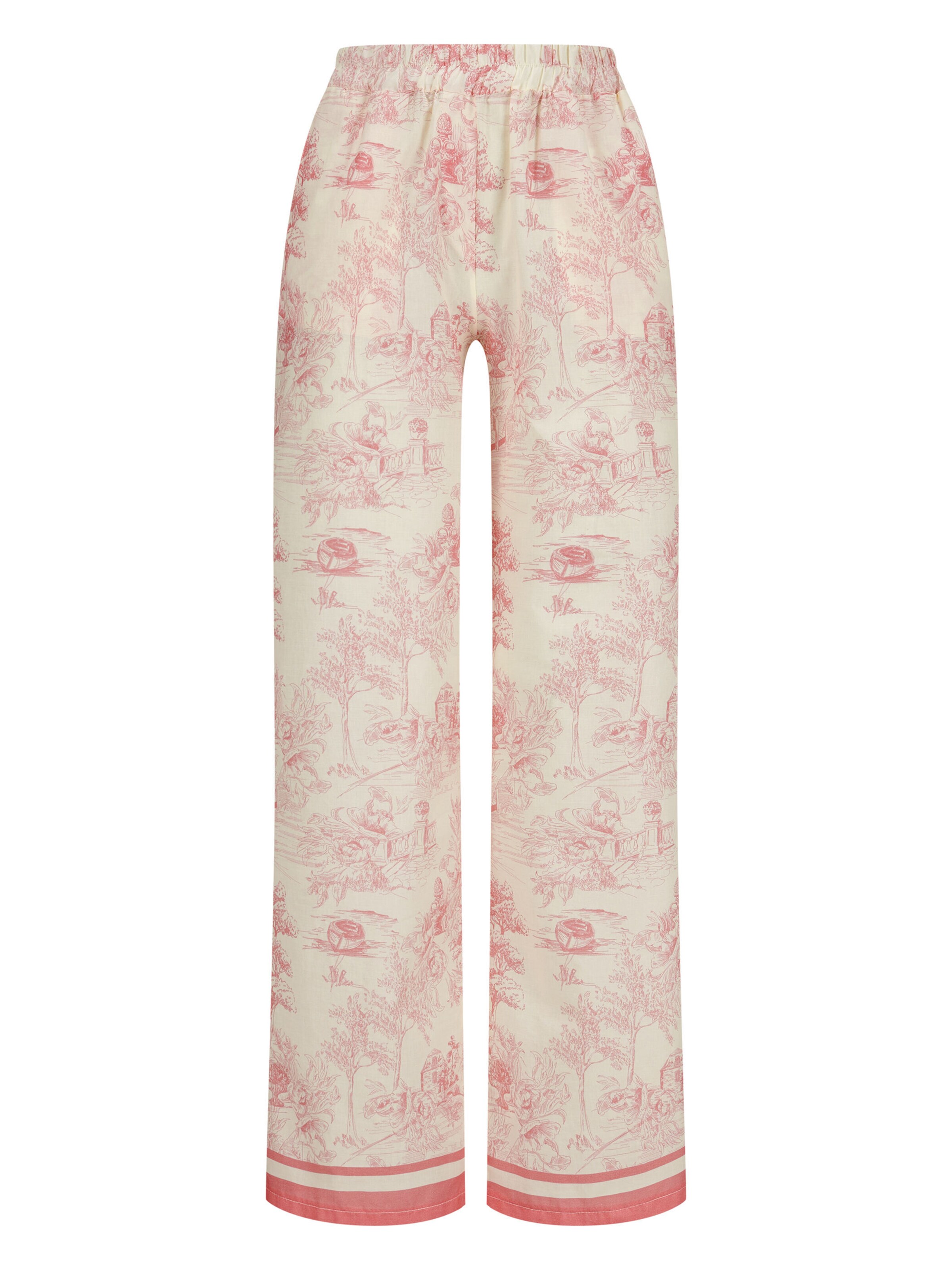 Loosefit Pantalon Nicowa en rose : devant