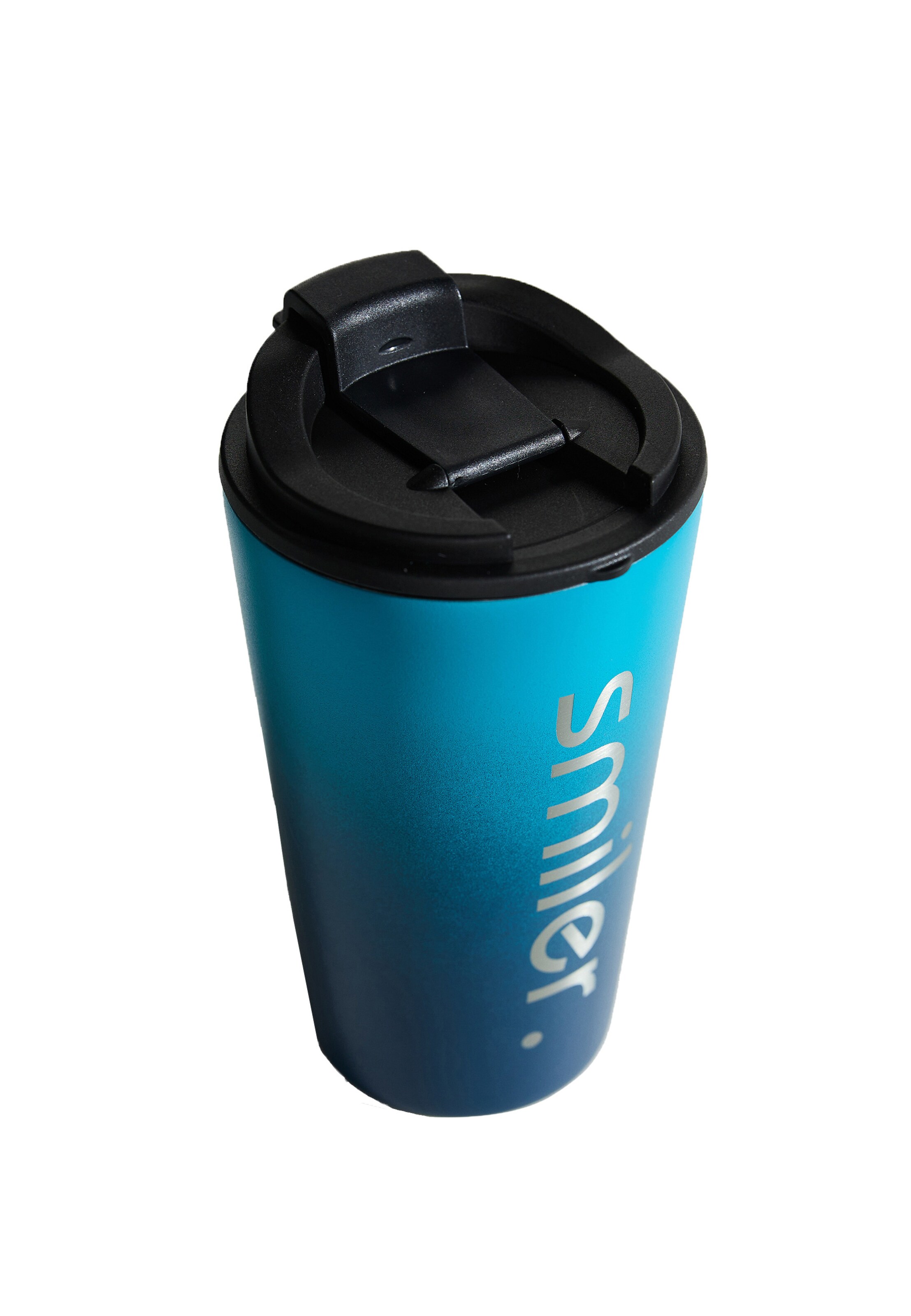 smiler. Trinkbecher 'muggy.' in Blau