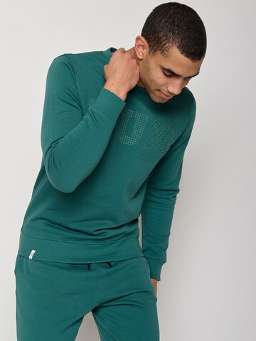 GREENBOMB Sweatshirt 'Run' in Green