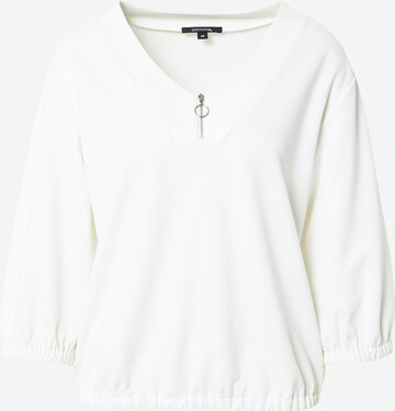 Sweat-shirt COMMA en blanc : devant