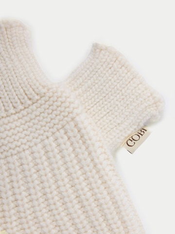 GOBI Cashmere Torgvantar 'Rib-Knit Cashmere Gloves' i vit
