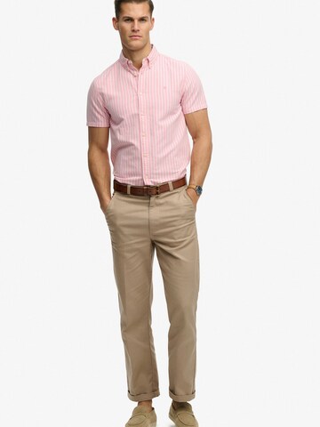 Superdry & Co Regular fit Button Up Shirt in Orange