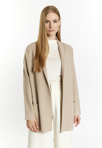 DreiMaster Klassik Knit Cardigan in Beige: front