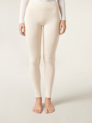 CALZEDONIA Skinny Leggings 'THERMO' in Beige: Vorderseite