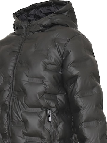 ICEBERGS Winterjacke 'FACT CHECK' in Schwarz