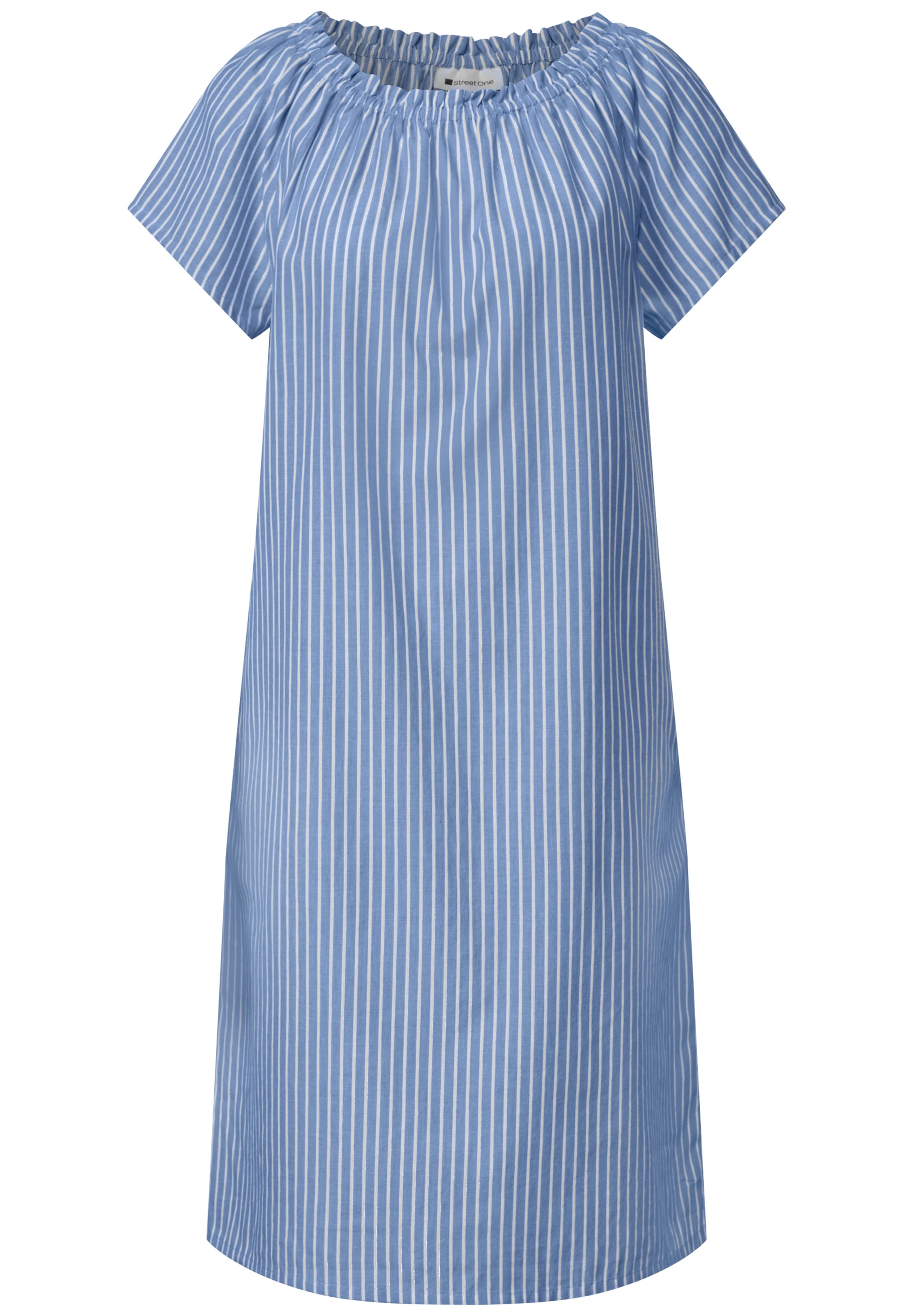 STREET ONE Knielanges Kleid mit Glitzerdetails in 34 in blau, Produktansicht