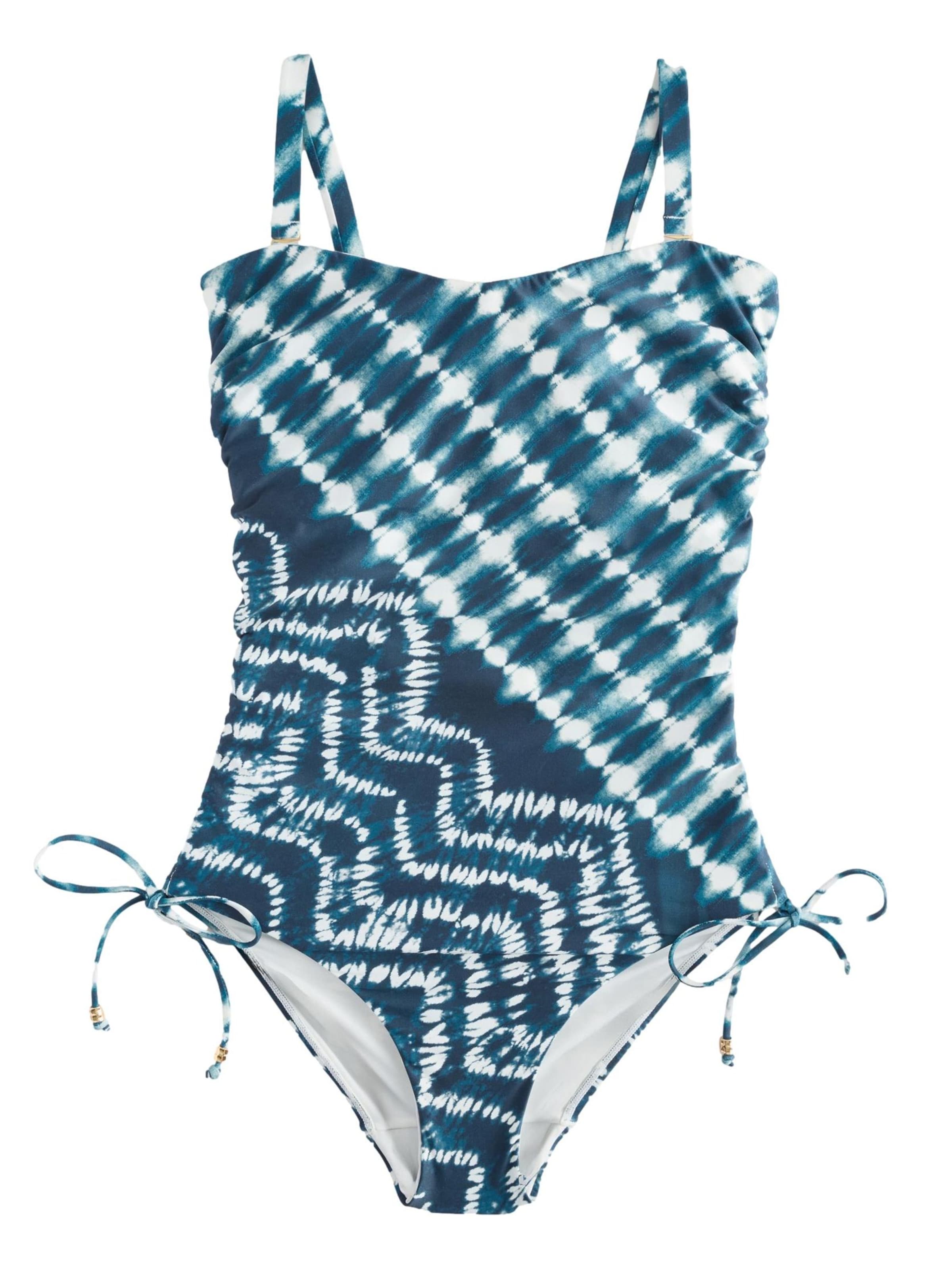 Next - Bustier Traje de baño en azul: frente