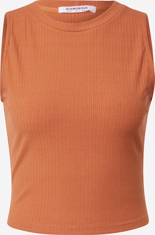 GLAMOROUS Top in Braun: predná strana