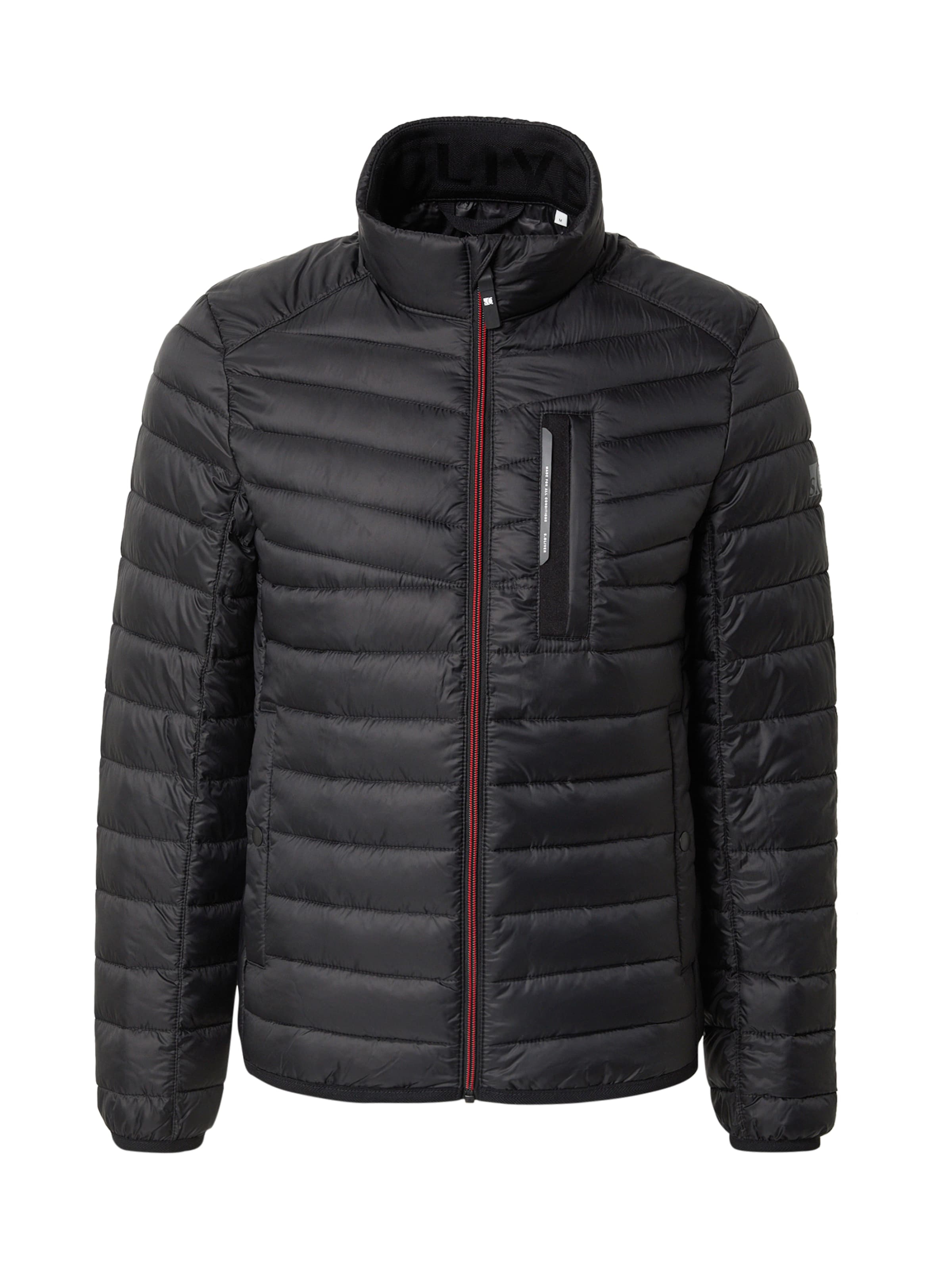 s.Oliver Φθινοπωρινό και ανοιξιάτικο μπουφάν σε μαύρο: μπροστά