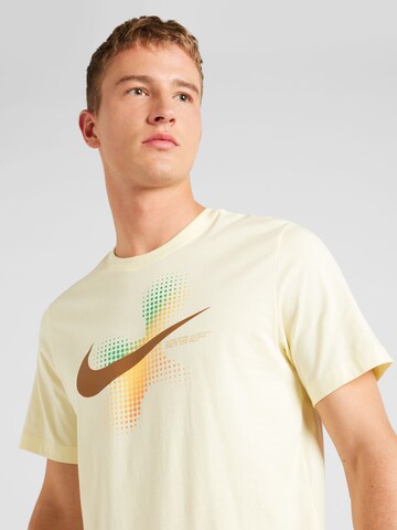 T-Shirt 'SWOOSH' Nike Sportswear en beige