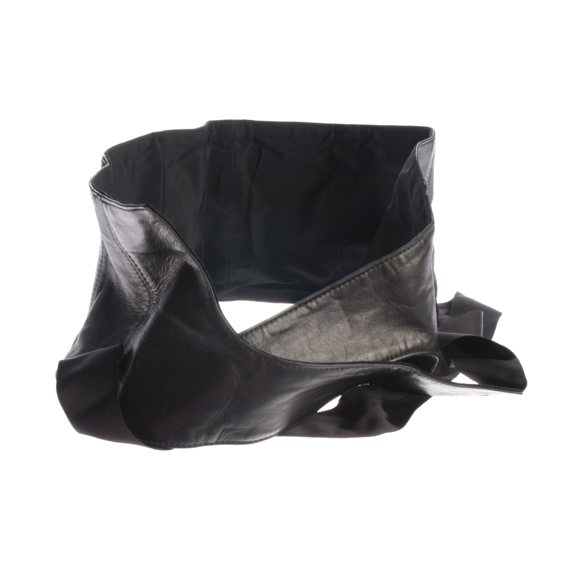 Brunello Cucinelli Gürtel XS-XL in Schwarz: Vorderseite