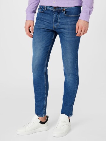 Tapered Jeans 'Taber' de la BOSS pe albastru: față