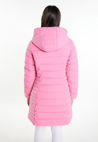 Cappotto invernale di faina in rosa