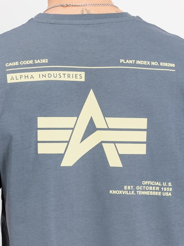 ALPHA INDUSTRIES Shirt in Blue