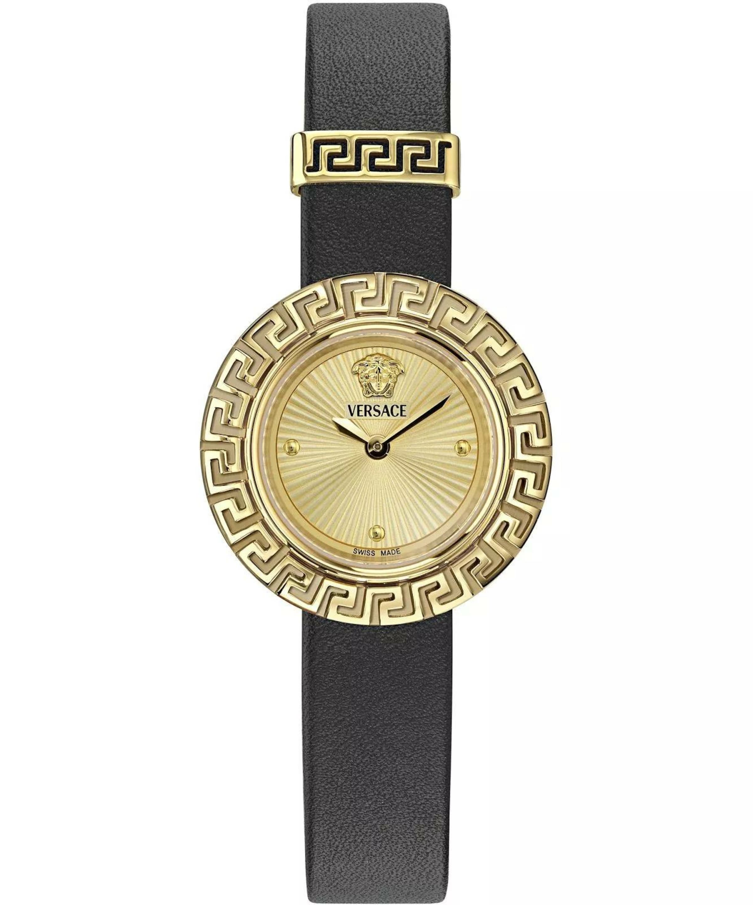 VERSACE Analog watch 'La Greca' in Gold: front