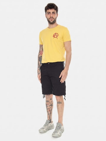 Baggy Pantaloni 'Onsray Life 0020 Ribstop Cargo Shorts CS Black' di Only & Sons in nero: frontale