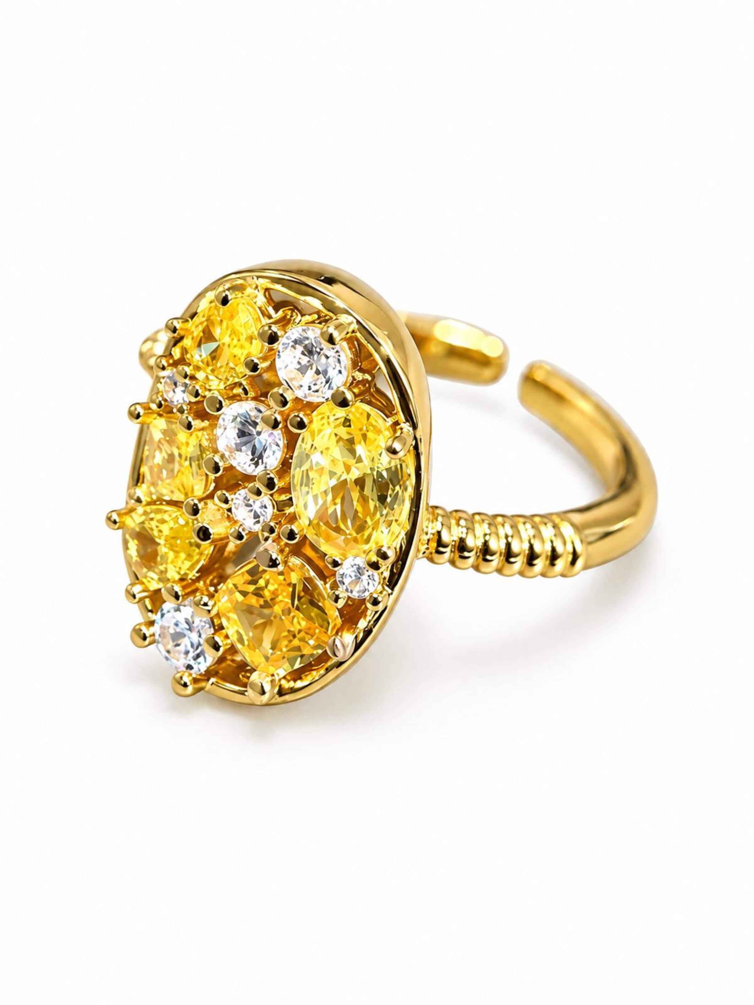 Bague 'Blossom' LanLivia en jaune