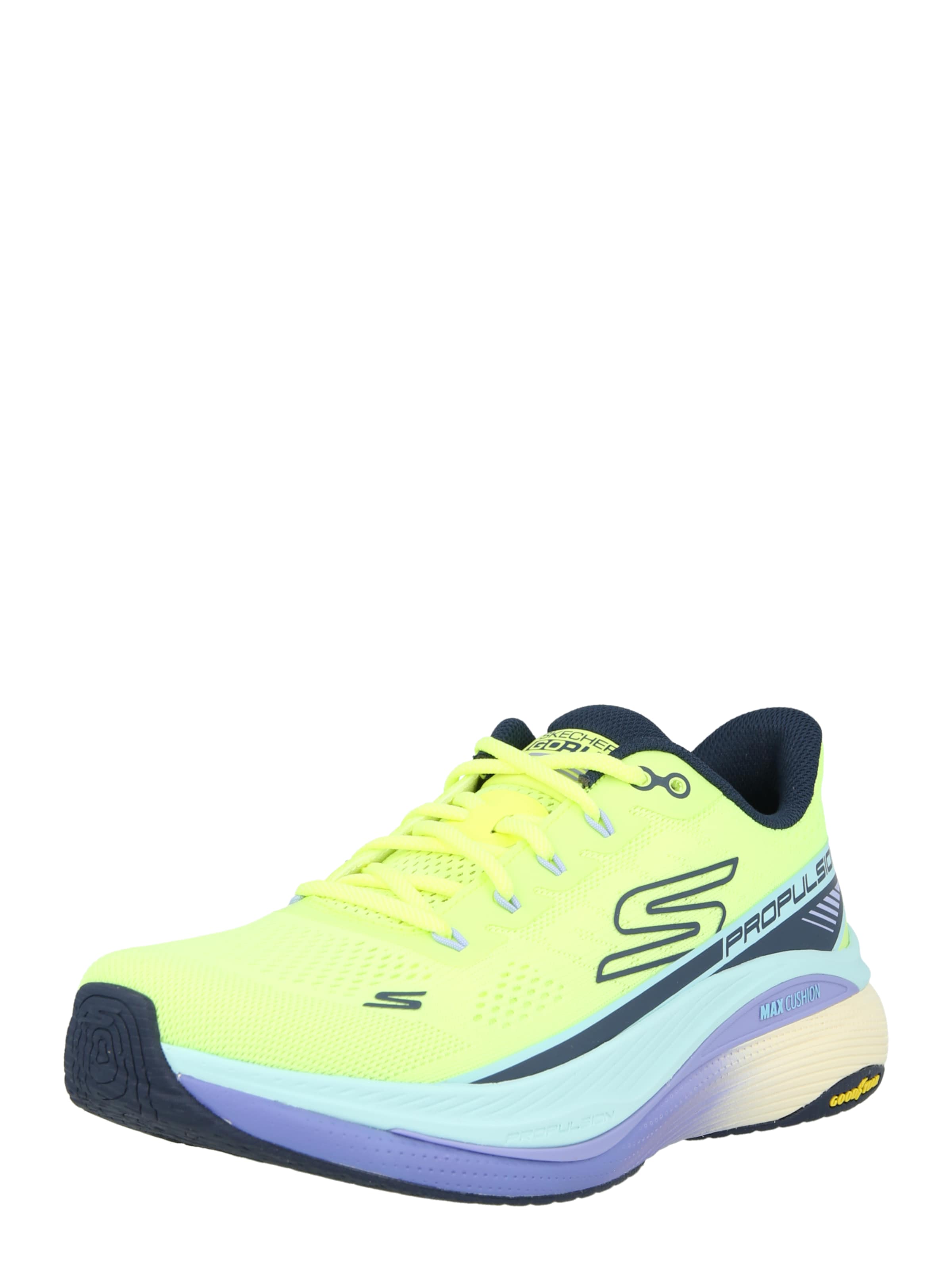 Chaussure de course 'MAX CUSHIONING PROPULSION' SKECHERS en vert : devant