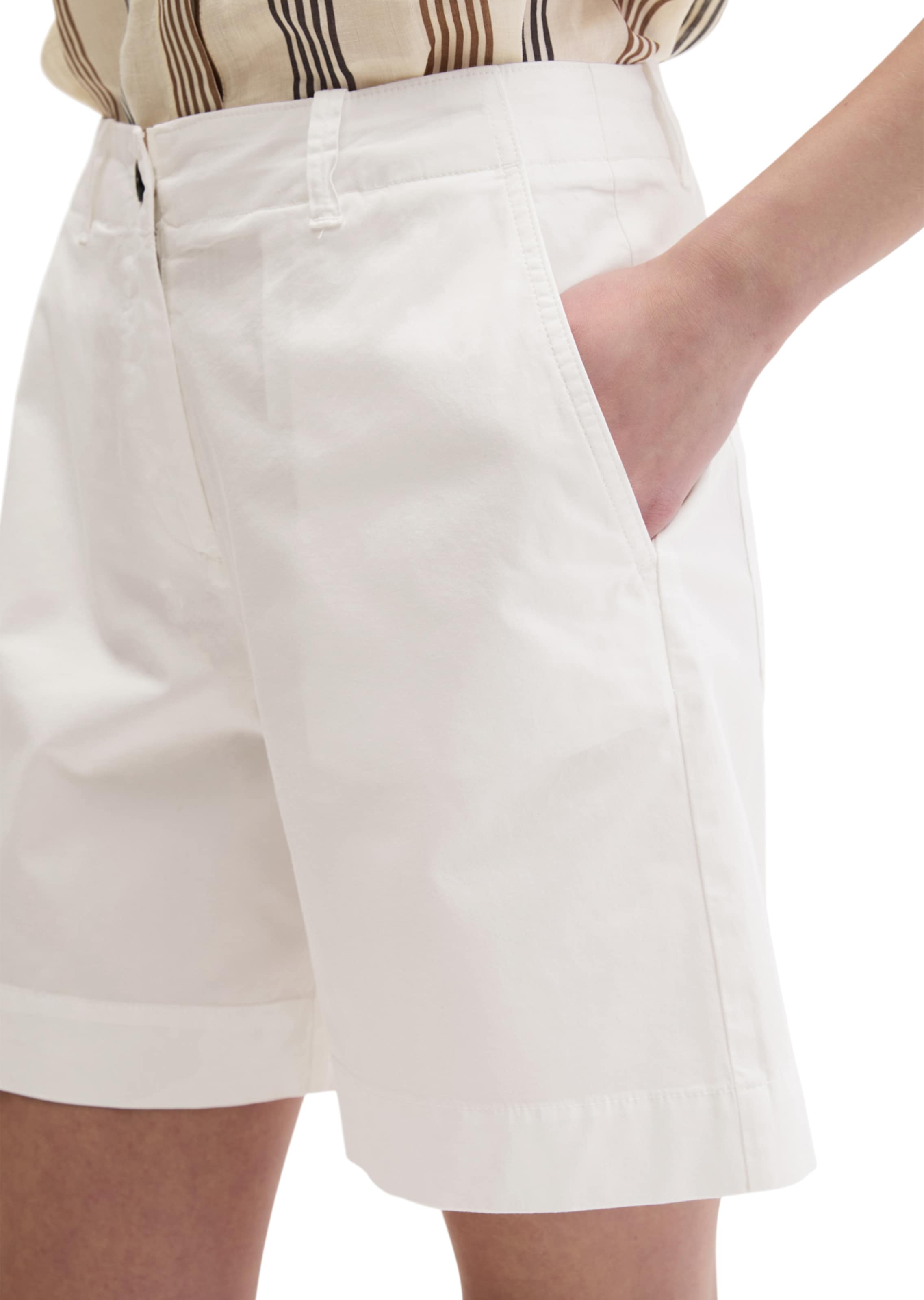 Loosefit Pantalon 'Lande' Marc O'Polo en blanc