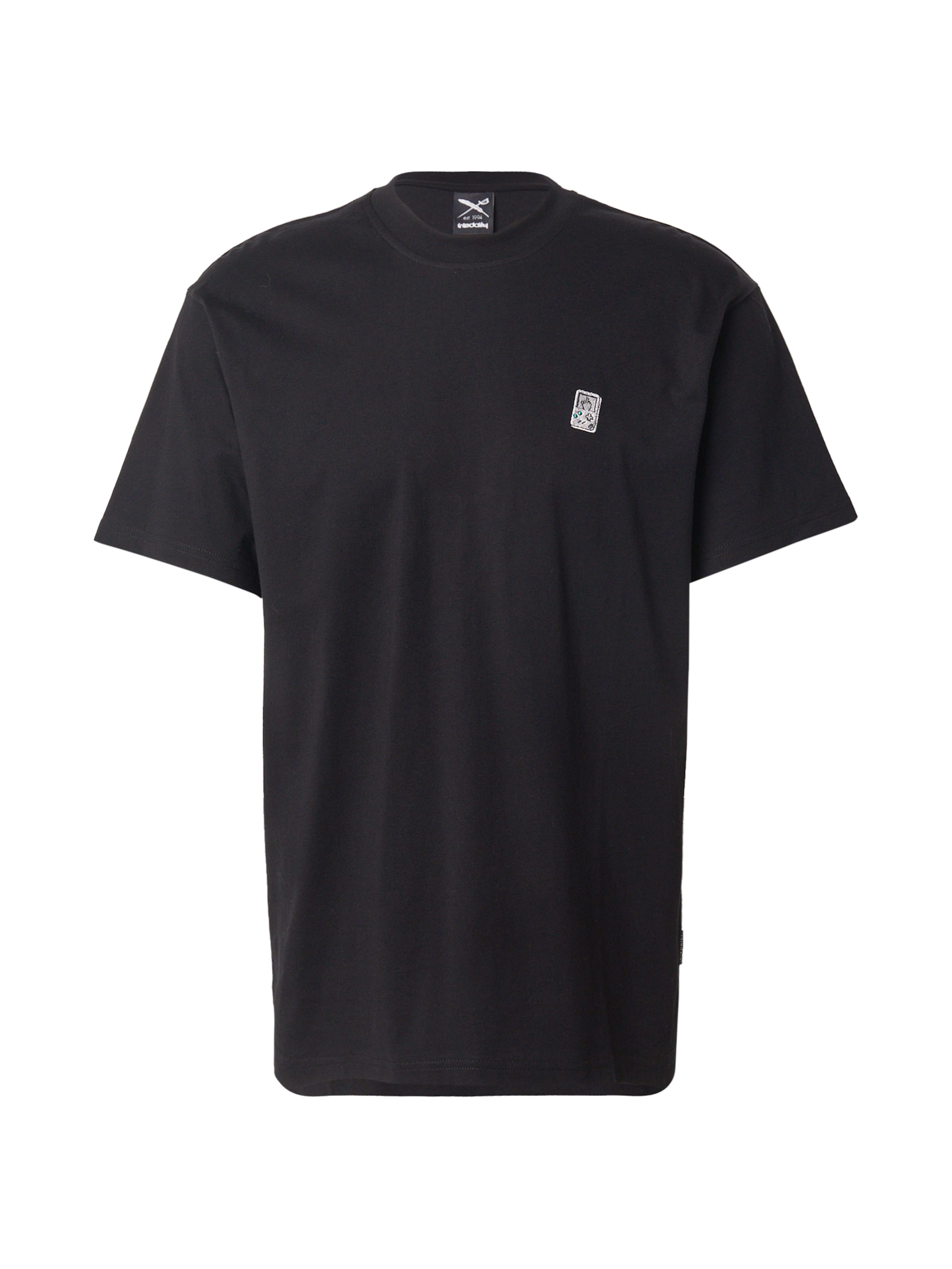 Iriedaily T-Shirt 'Play Different' in Schwarz: Vorderseite