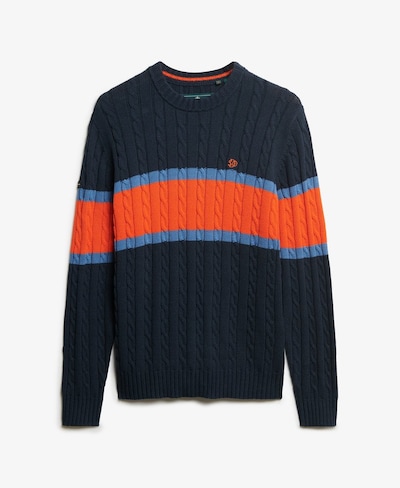 Superdry & Co Pull-over en S en bleu / marine / orange, Vue avec produit