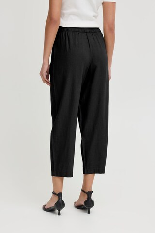 ICHI - Pierna ancha Pantalón 'Linno' en negro