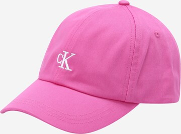 Casquette Calvin Klein Jeans en rose : devant