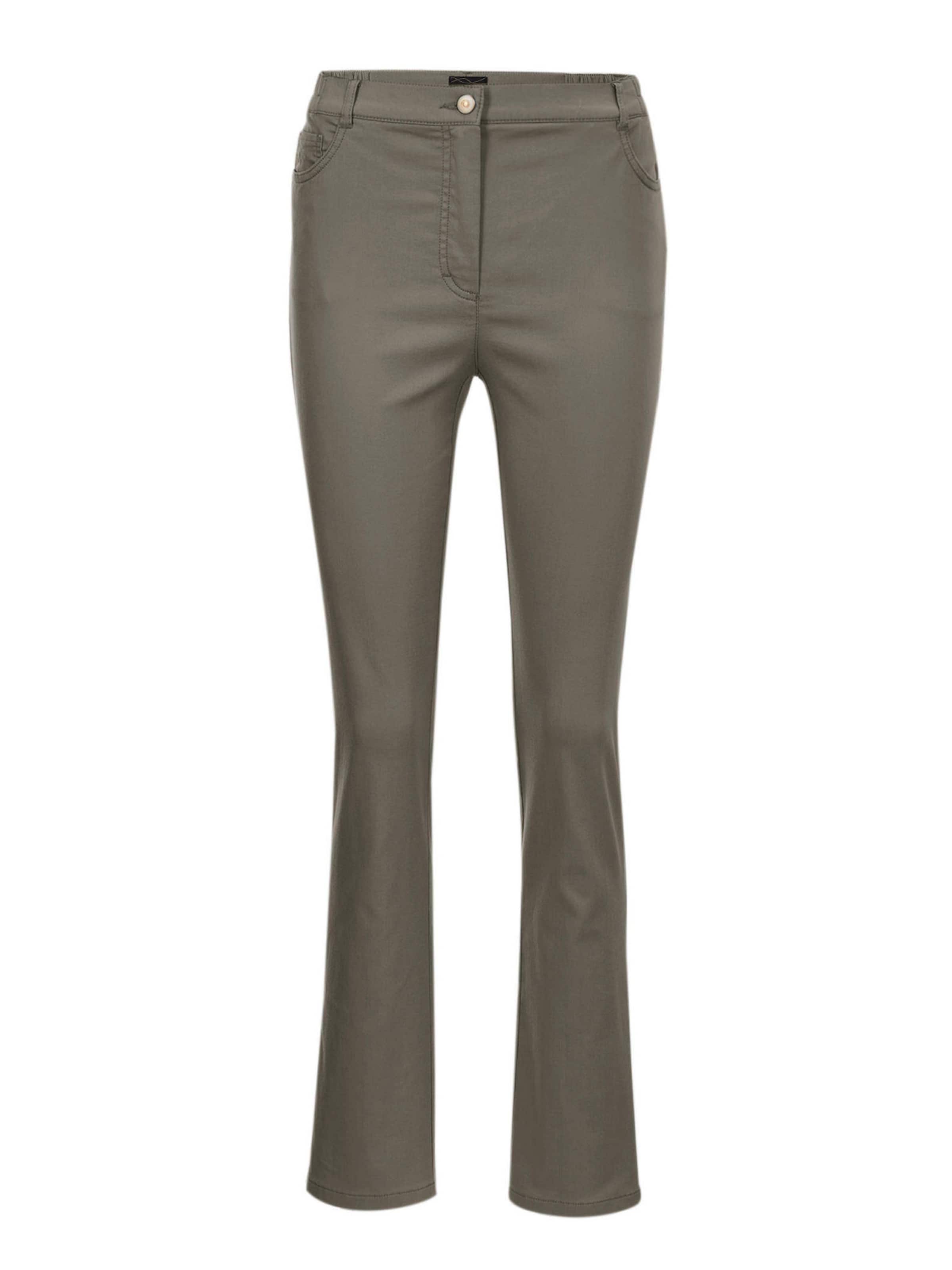 Goldner Regular Broek 'Anna' in Groen: voorkant