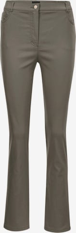 Regular Pantalon 'Anna' Goldner en vert : devant