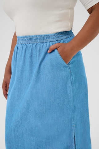 Jupe 'Louisa' KAFFE CURVE en bleu