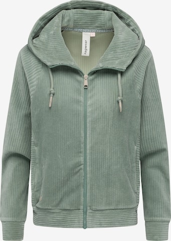 Ragwear Sweat jacket in Green: front
