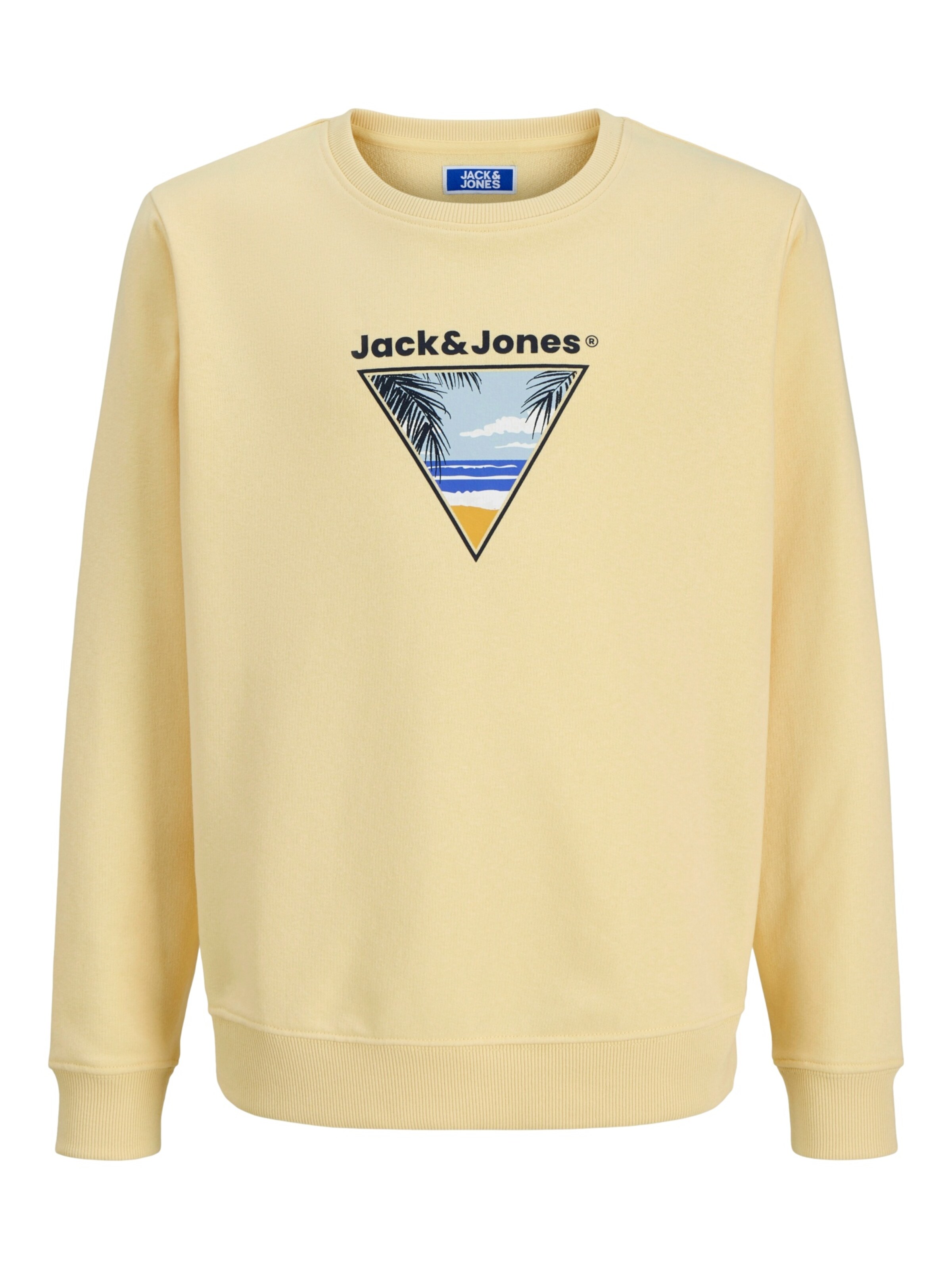 Felpa 'Perry' di Jack & Jones Junior in giallo: frontale