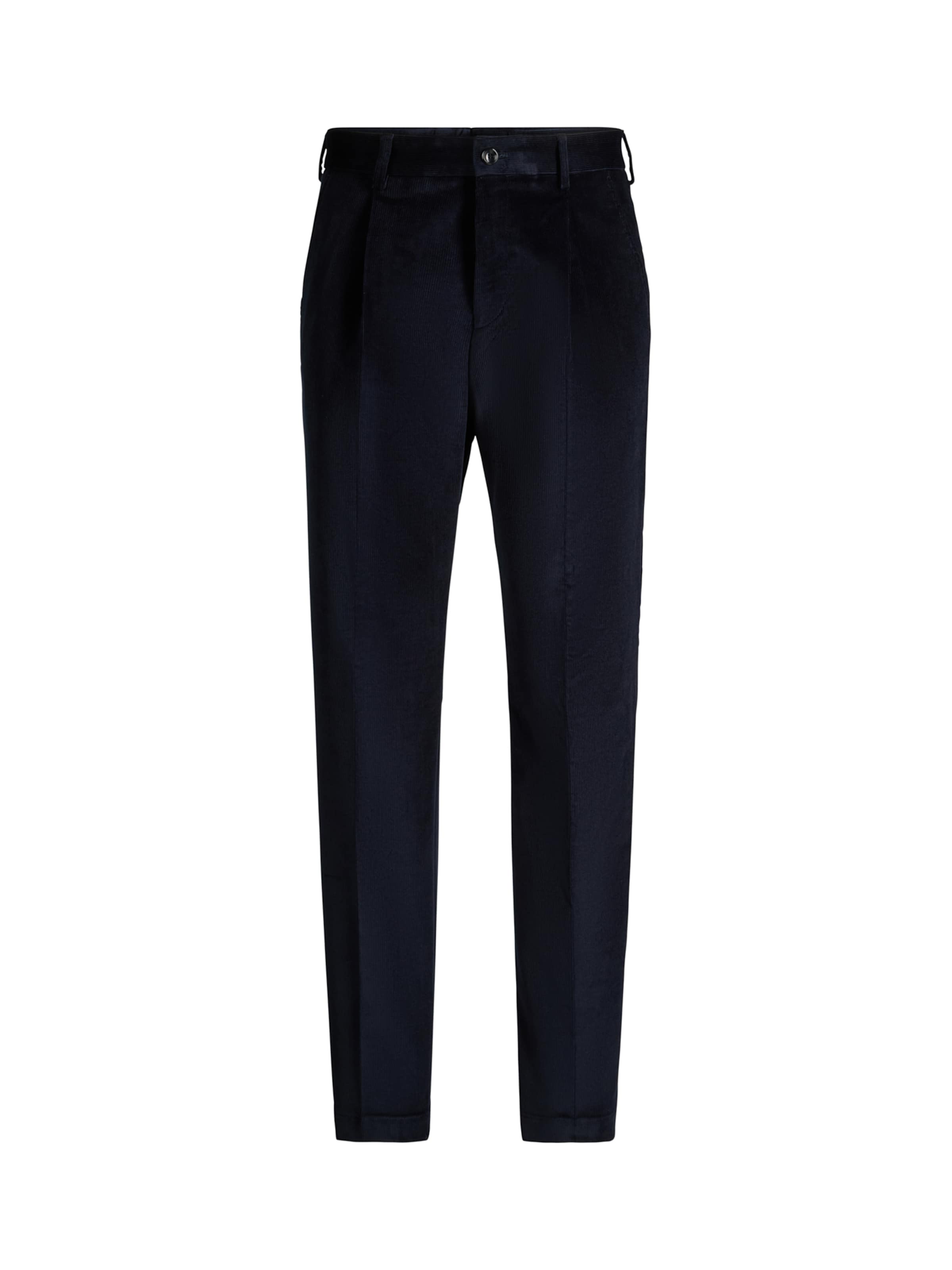 STRELLSON Regular Bandplooibroek in Blauw: voorkant