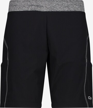 CMP Regular Outdoor Pants in Black: front