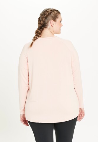 Q by Endurance Shirt 'CIHERA MELANGE' in Roze