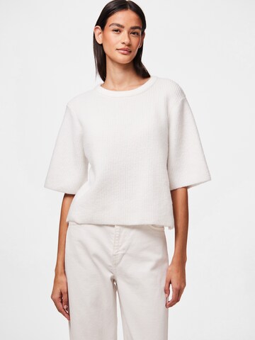 PIECES Pullover in Weiß: Vorderseite