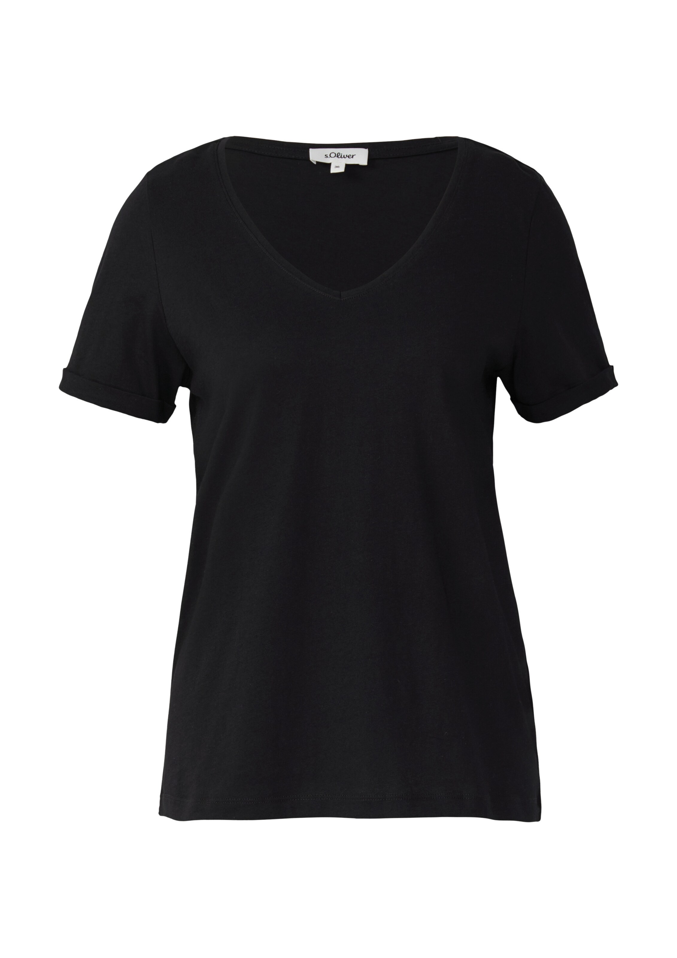 T-shirt s.Oliver en noir : devant