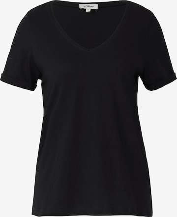 T-shirt s.Oliver en noir : devant