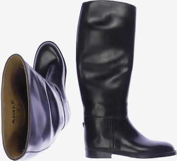 AIGLE Dress Boots in 40 in Black: front