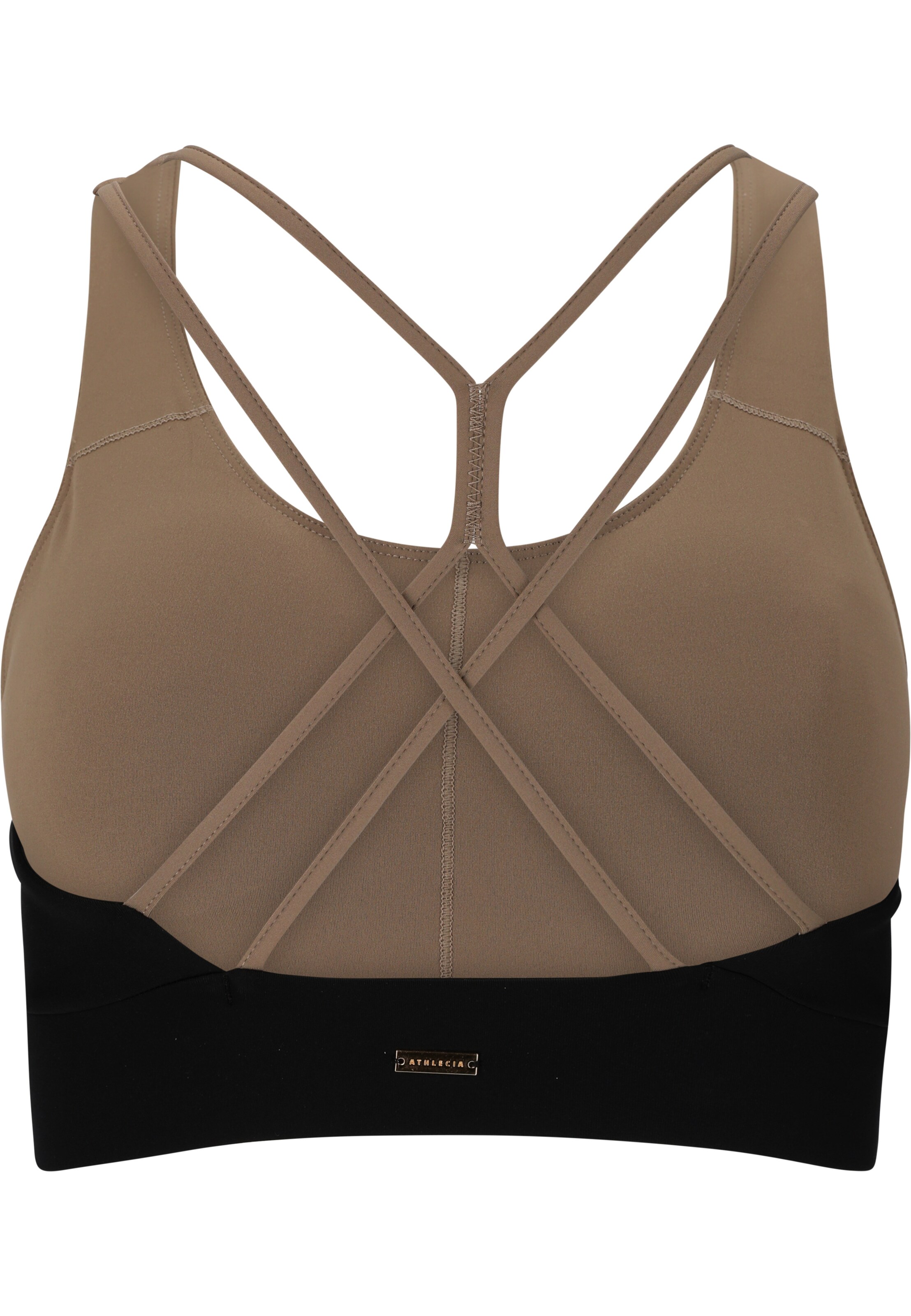Athlecia Bustier Sport bh 'Lris' in Zwart