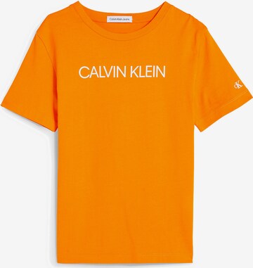 T-Shirt Calvin Klein Jeans en orange : devant