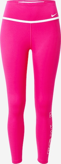 NIKE Pantalon de sport en fuchsia / blanc, Vue avec produit