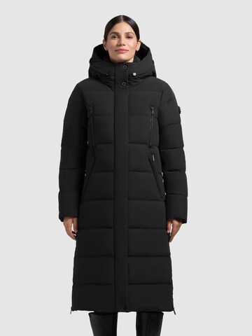 khujo Winter Jacket 'Inda' in Black: front