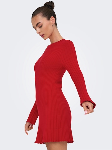 ONLY - Vestido de punto en rojo