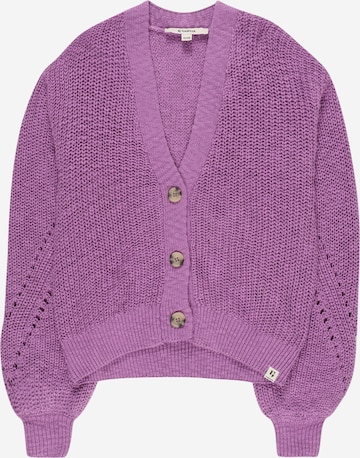 GARCIA Knit Cardigan in Purple: front